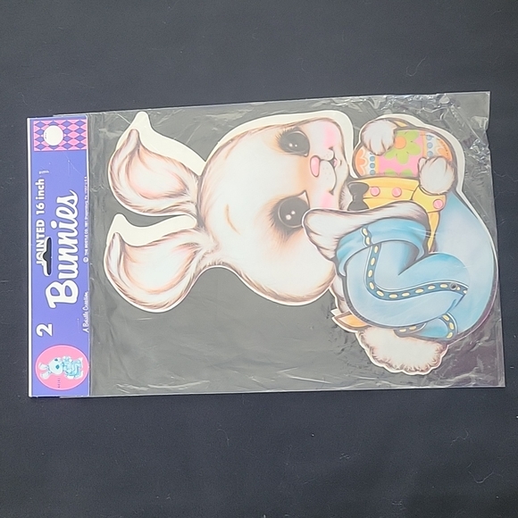 🐇💲2️⃣ 🐇 16 Inch Jointed Easter Bunnies 2 Pk Hanging Decorations - Picture 1 of 8